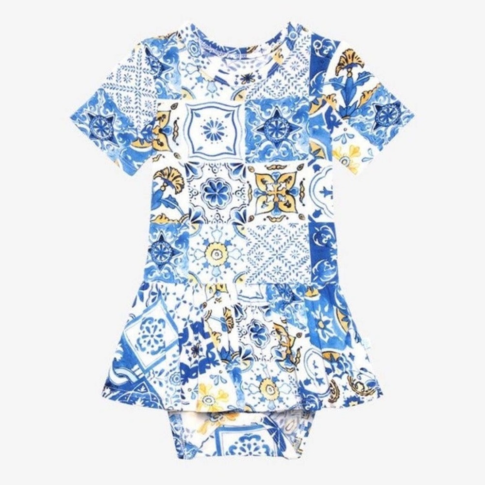 Posh Peanut Paolo twirl bodysuit 2T